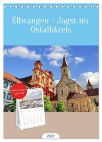 Produktbild: Tischplaner 2027 - Ellwangen - Jagst im Ostalbkreis (A5 Tischkalender zum Aufstellen) CALVENDO