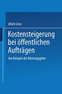 Produktbild: Kostensteigerungen bei &ouml;ffentlichen Auftr&auml;gen