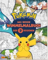 Produktbild: Pok&eacute;mon: Das gro&szlig;e Wimmelmalbuch der 9 Regionen