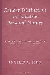 Produktbild: Gender Distinction in Israelite Personal Names