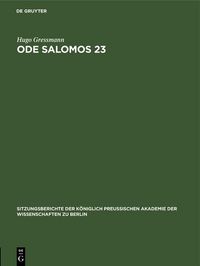 Produktbild: Ode Salomos 23