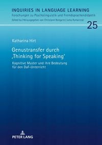 Produktbild: Genustransfer durch &laquo;Thinking for Speaking&raquo;
