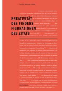 Produktbild: Kreativit&auml;t des Findens - Figurationen des Zitats