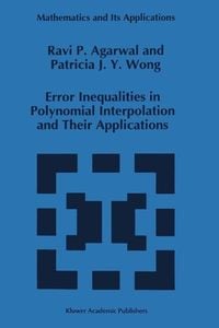 Produktbild: Error Inequalities in Polynomial Interpolation and Their Applications