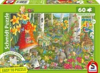 Produktbild: Schmidt 55777 - Kleine Feenwelt, Easy to Puzzle, Kinderpuzzle mit Poster, 60 Teile