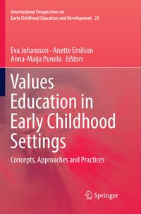 Produktbild: Values Education in Early Childhood Settings