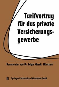 Produktbild: Tarifvertrag f&uuml;r das private Versicherungsgewerbe