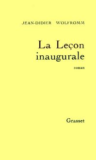 Produktbild: La Lecon Inaugurale