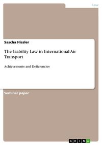 Produktbild: The Liability Law in International Air Transport