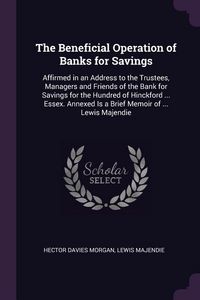 Produktbild: The Beneficial Operation of Banks for Savings