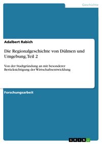 Produktbild: Die Regionalgeschichte von D&uuml;lmen und Umgebung, Teil 2