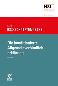 Produktbild: Die konditionierte Allgemeinverbindlicherkl&auml;rung