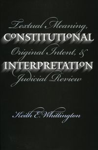 Produktbild: Constitutional Interpretation (PB)