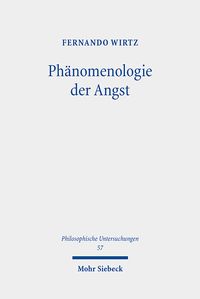 Produktbild: Ph&auml;nomenologie der Angst
