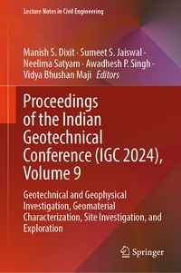 Produktbild: Proceedings of the Indian Geotechnical Conference (IGC 2024), Volume 9