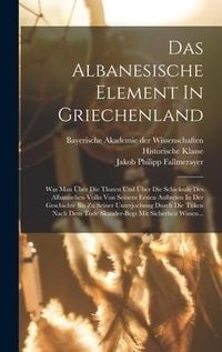 Produktbild: Das Albanesische Element In Griechenland