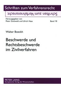 Produktbild: Beschwerde und Rechtsbeschwerde im Zivilverfahren