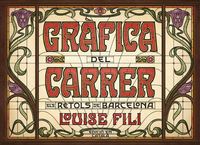 Produktbild: Gr&agrave;fica del carrer : els r&egrave;tols de Barcelona