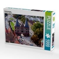 Produktbild: CALVENDO Puzzle Holstentorplatz | 1000 Teile Lege-Gr&ouml;&szlig;e 64x48cm Foto-Puzzle f&uuml;r gl&uuml;ckliche Stunden
