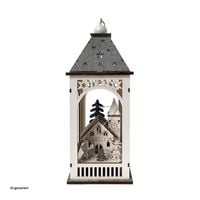 Produktbild: HTI-Living LED Weihnachtslaterne mit Kirche LED Weihnachtslaterne mit Kirche