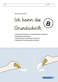 Produktbild: Ich kann die Grundschrift Teil B - &Uuml;bungsheft