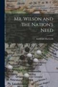 Produktbild: Mr. Wilson and the Nation's Need