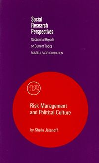 Produktbild: Risk Management and Political Culture: Volume 12