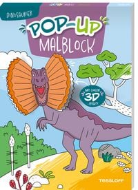 Produktbild: Pop-up Malblock. Dinosaurier