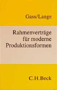 Produktbild: Rahmenvertr&auml;ge f&uuml;r moderne Produktionsformen