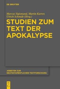 Produktbild: Studien zum Text der Apokalypse