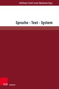 Produktbild: Sprache &ndash; Text &ndash; System