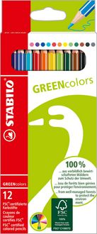Produktbild: STABILO Umweltfreundlicher Buntstift - STABILO GREENcolors - 12er Pack - 12 verschiedene Farben