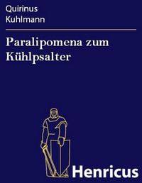 Produktbild: Paralipomena zum K&uuml;hlpsalter