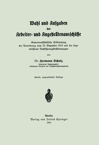 Produktbild: Wahl und Aufgaben der Arbeiter- und Angestelltenaussch&uuml;sse