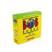Produktbild: Bob Books - Word Families Box Set of 8 Paperbacks Decodable Phonics Books, Ages 4 and Up, Kindergarten, First Grade (Stage 3: Developing Reader)