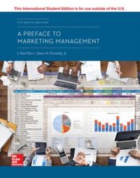 Produktbild: ISE A Preface to Marketing Management