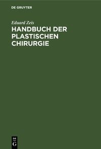 Produktbild: Handbuch der plastischen Chirurgie