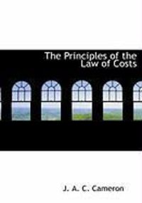 Produktbild: The Principles of the Law of Costs