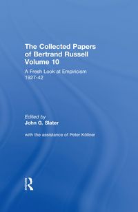 Produktbild: The Collected Papers of Bertrand Russell, Volume 10