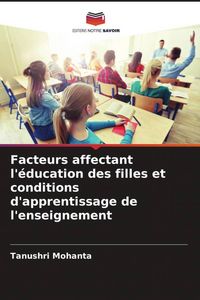 Produktbild: Facteurs affectant l'&eacute;ducation des filles et conditions d'apprentissage de l'enseignement