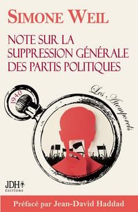 Produktbild: Note sur la suppression g&eacute;n&eacute;rale des partis politiques