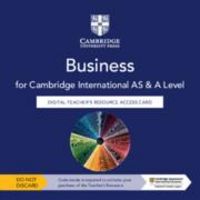 Produktbild: Cambridge International AS & A Level Business Digital Teacher's Resource Access Card