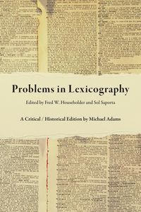 Produktbild: Problems in Lexicography