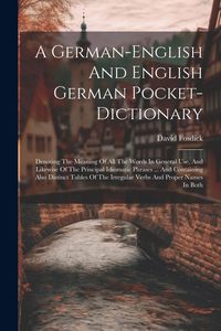 Produktbild: A German-english And English German Pocket-dictionary