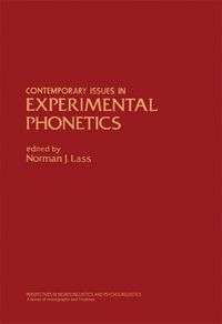 Produktbild: Contemporary Issues in Experimental Phonetics