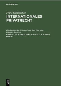 Produktbild: Einleitung, Artikel 7, 8, 9 und 11 EGBGB