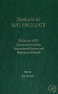 Produktbild: Translation Initiation: Reconstituted Systems and Biophysica