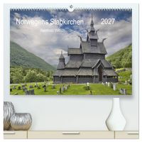 Produktbild: Norwegens Stabkirchen (hochwertiger Premium Wandkalender 2027 DIN A2 quer), Kunstdruck in Hochglanz