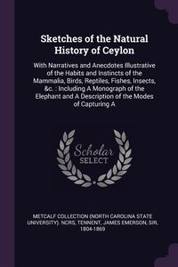 Produktbild: Sketches of the Natural History of Ceylon