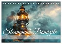 Produktbild: Steampunk Domizile (Tischkalender 2026 DIN A5 quer), CALVENDO Monatskalender